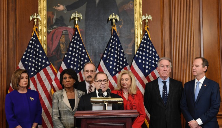 Democrats announce impeachment articles against Trump, alleging abuse of power and obstruction of Congress