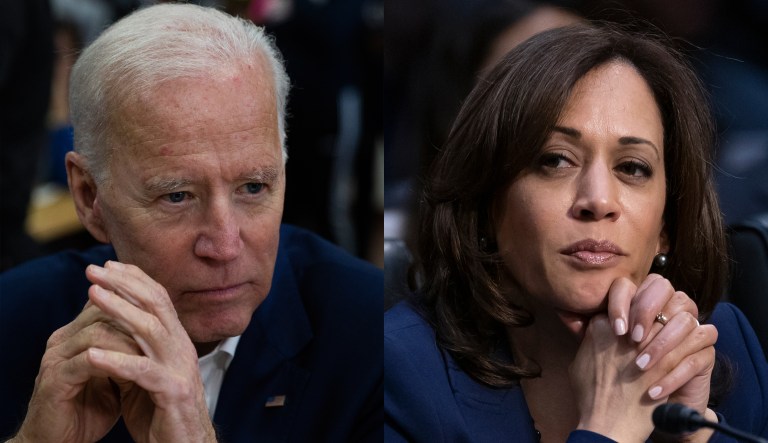 Joe Biden and Kamala Harris.