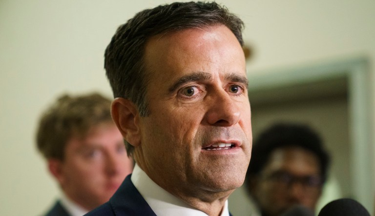 Rep. John Ratcliffe, R-Texas., pauses as he speaks to media on Capitol Hill in Washington, Thursday, Oct. 25, 2018.
