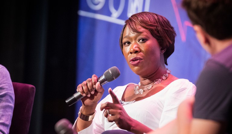 Joy Reid attends Politicon at The Pasadena Convention Center on Saturday, Aug. 29, 2017, in Pasadena, Calif.
