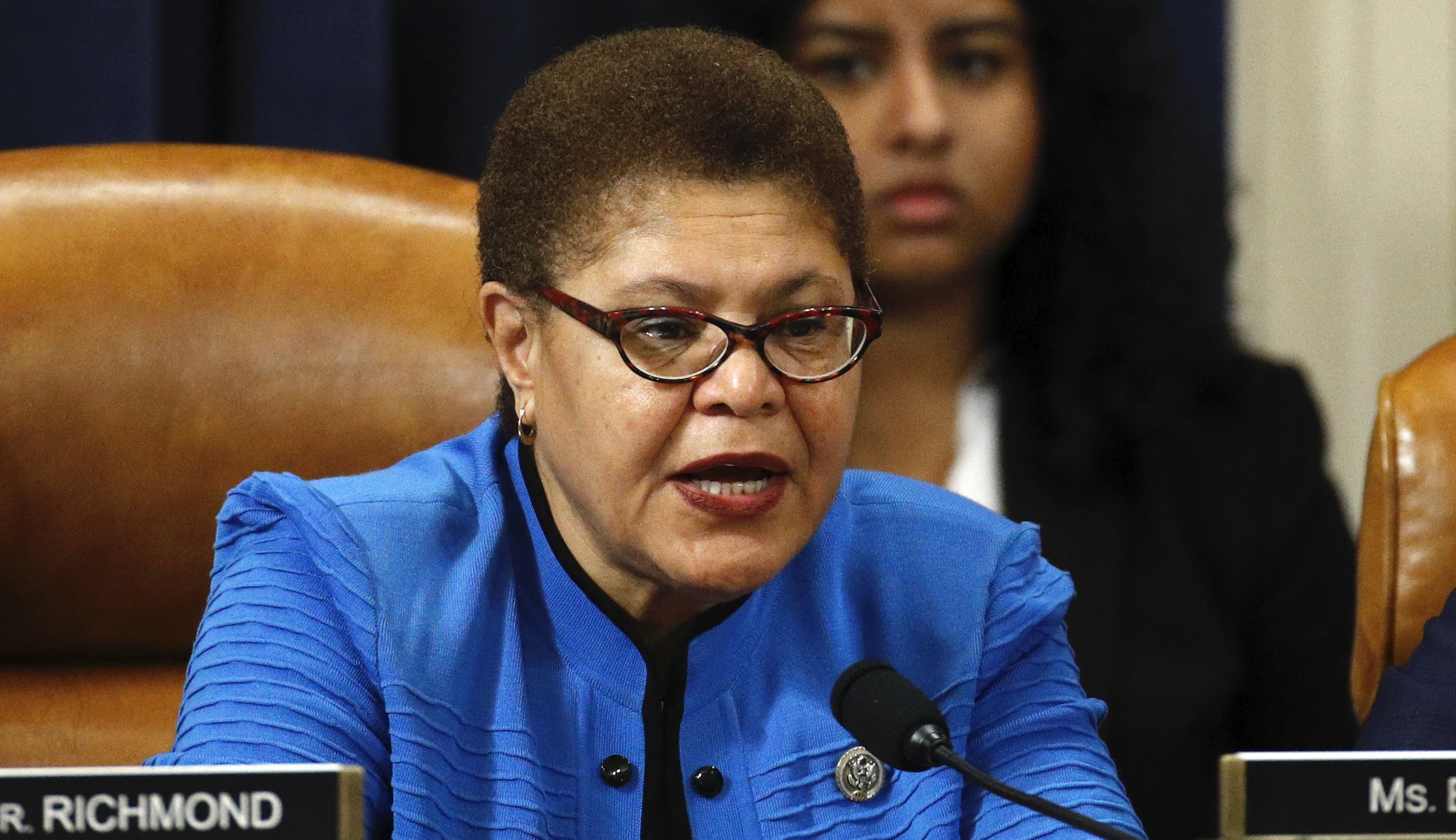 Low-profile VP contender Karen Bass could boost Biden cred on police reform