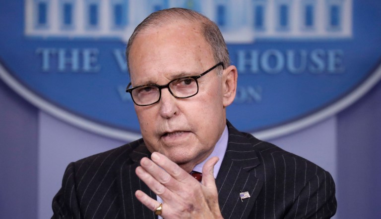 Donald Trump and Larry Kudlow