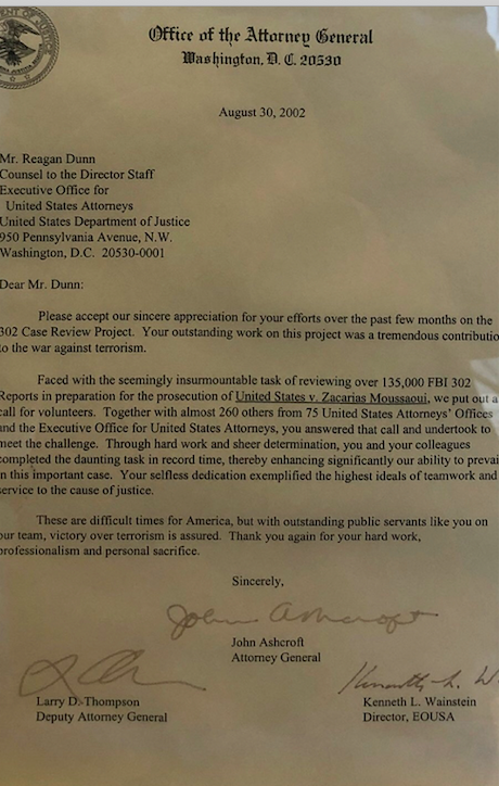 Reagan Dunn Ashcroft letter
