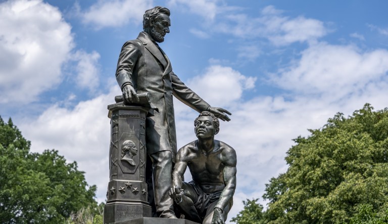 The Emancipation Memorial is a testament to freedom, not servility