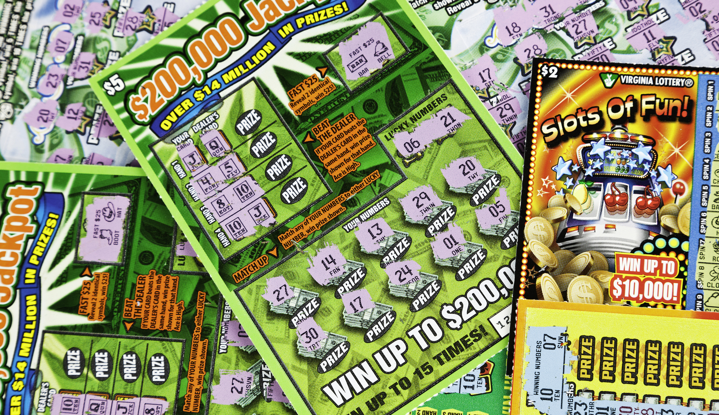 Two arrested after winning lottery numbers were glued to ticket