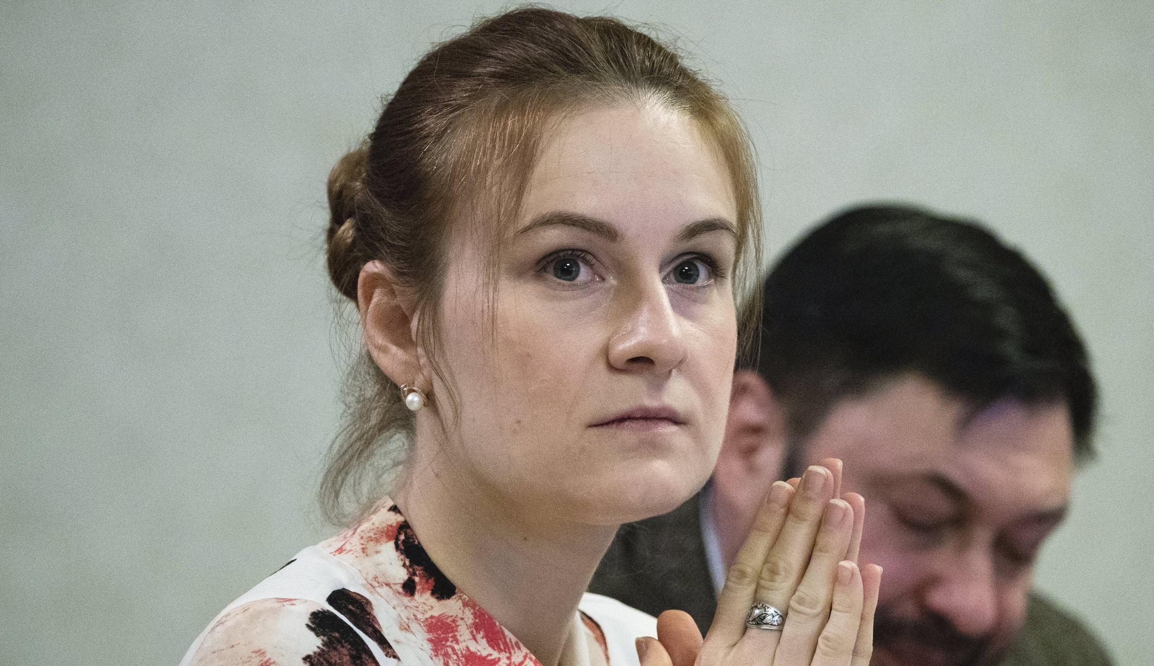 Maria Butina celebrated upon return to Moscow