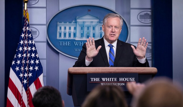 Mark Meadows tells court Trump’s ‘Russia Hoax’ tweets not declassification orders