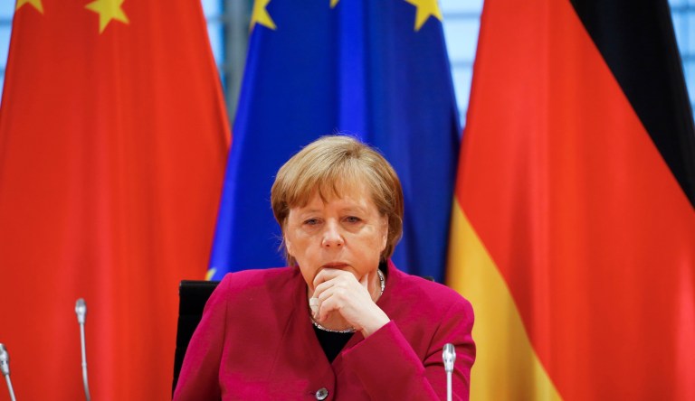 EU-China deal ‘suspended’ in ‘slap down’ of Angela Merkel