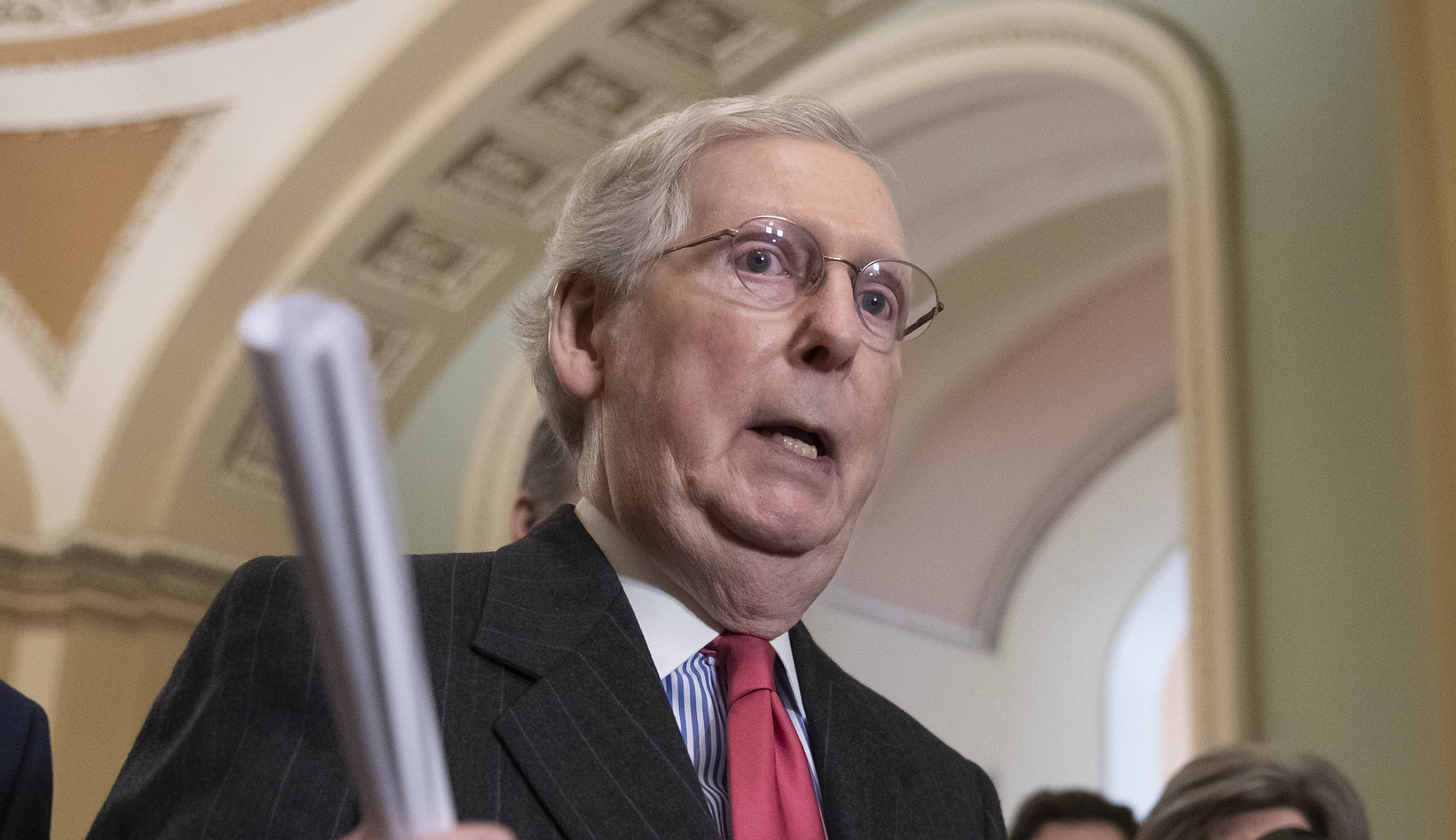 McConnell touts Republican gains in tentative spending deal