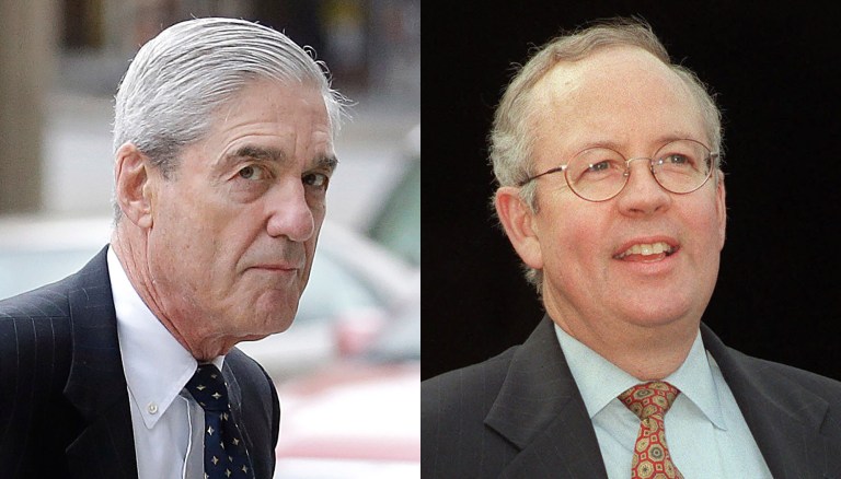 Robert Mueller and Kenneth Starr.