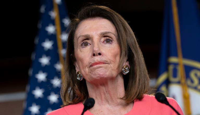 Speaker of the House Nancy Pelosi, D-Calif., speaks to the media at a news conference on Capitol Hill in Washington, Thursday, May 2, 2019.