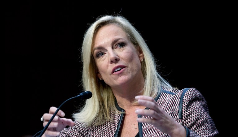 Homeland Security Secretary Kirstjen Nielsen testifies before the Senate Judiciary Committee in Capitol Hill, Tuesday, Jan. 16, 2018, in Washington.