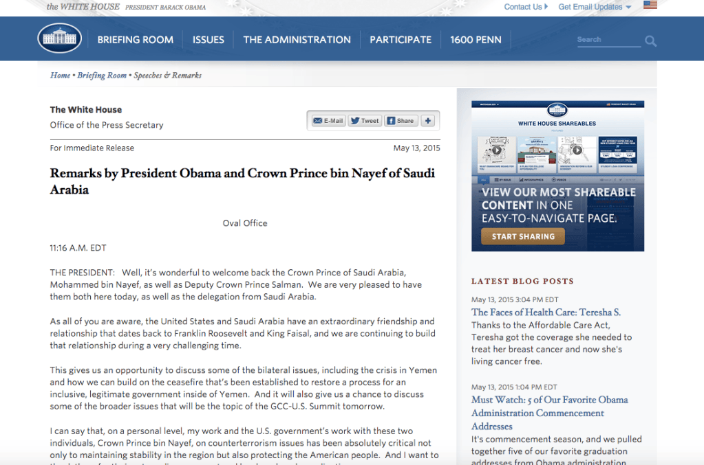 Watch: Obama’s embarrassing mistake as he greets Saudi princes