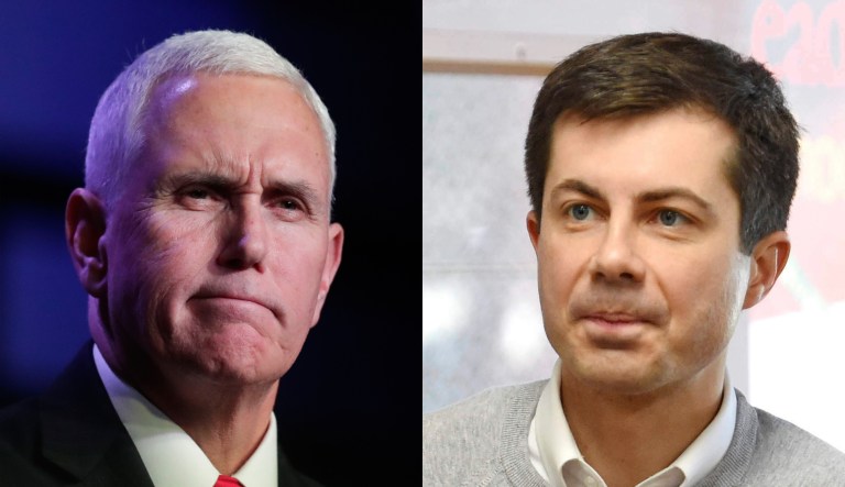 Mike Pence, Pete Buttigieg.