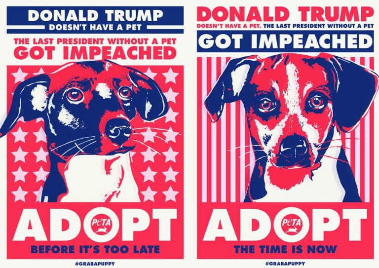 PETA urges Trump to ‘grab a puppy’ — to prevent impeachment