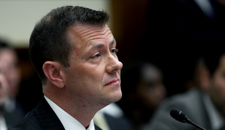 Then-FBI Deputy Assistant Director Peter Strzok testifies before the the House Committees on the Judiciary and Oversight and Government Reform on Capitol Hill.