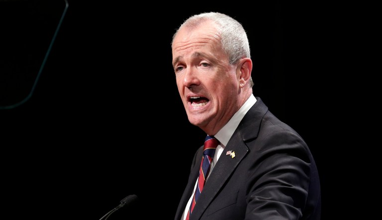 In this March 2, 2020 file photo, New Jersey Gov. Phil Murphy speaks during a news conference in Ewing, N.J.  On Wednesday, March 4, 2020, Murphy, Health Commissioner Judith Persichilli, and Acting Governor Sheila Oliver announced the first presumptive positive case of novel coronavirus, or COVID-19, in New Jersey.