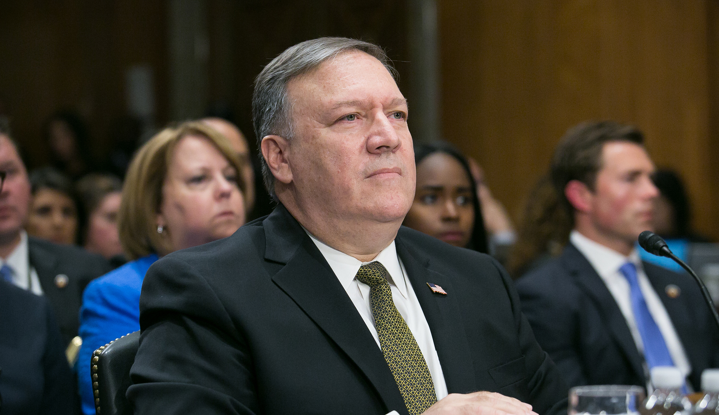 Vulnerable red-state Democrats come to Pompeo’s rescue