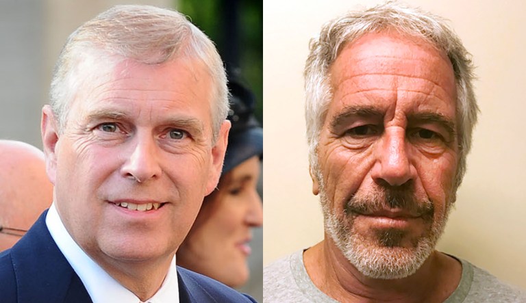 Pictured are Prince Andrew, left, and Jeffrey Epstein, right.
