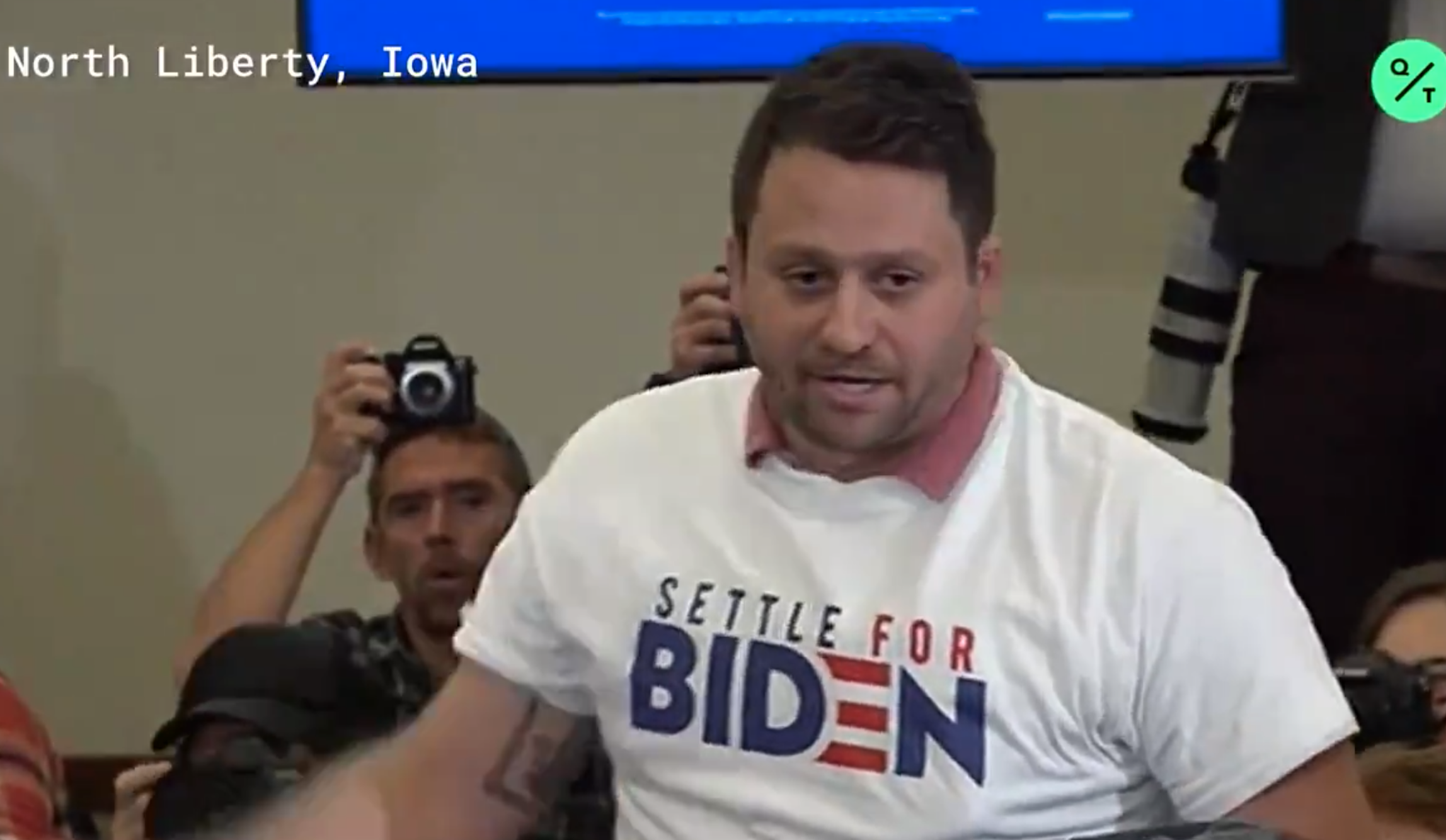 ‘You could be the Hillary of 2020’: Protester mocks Biden in Iowa