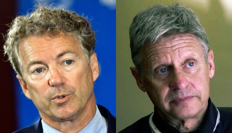 Rand Paul and Gary Johnson.