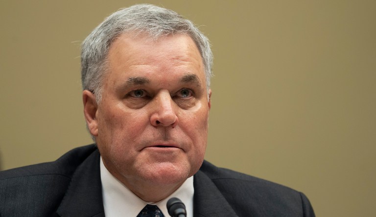 Internal Revenue Service Commissioner Charles Rettig testifies before a House Committee on Oversight and Reform hearing on Wednesday, Oct. 7, 2020, in Washington.