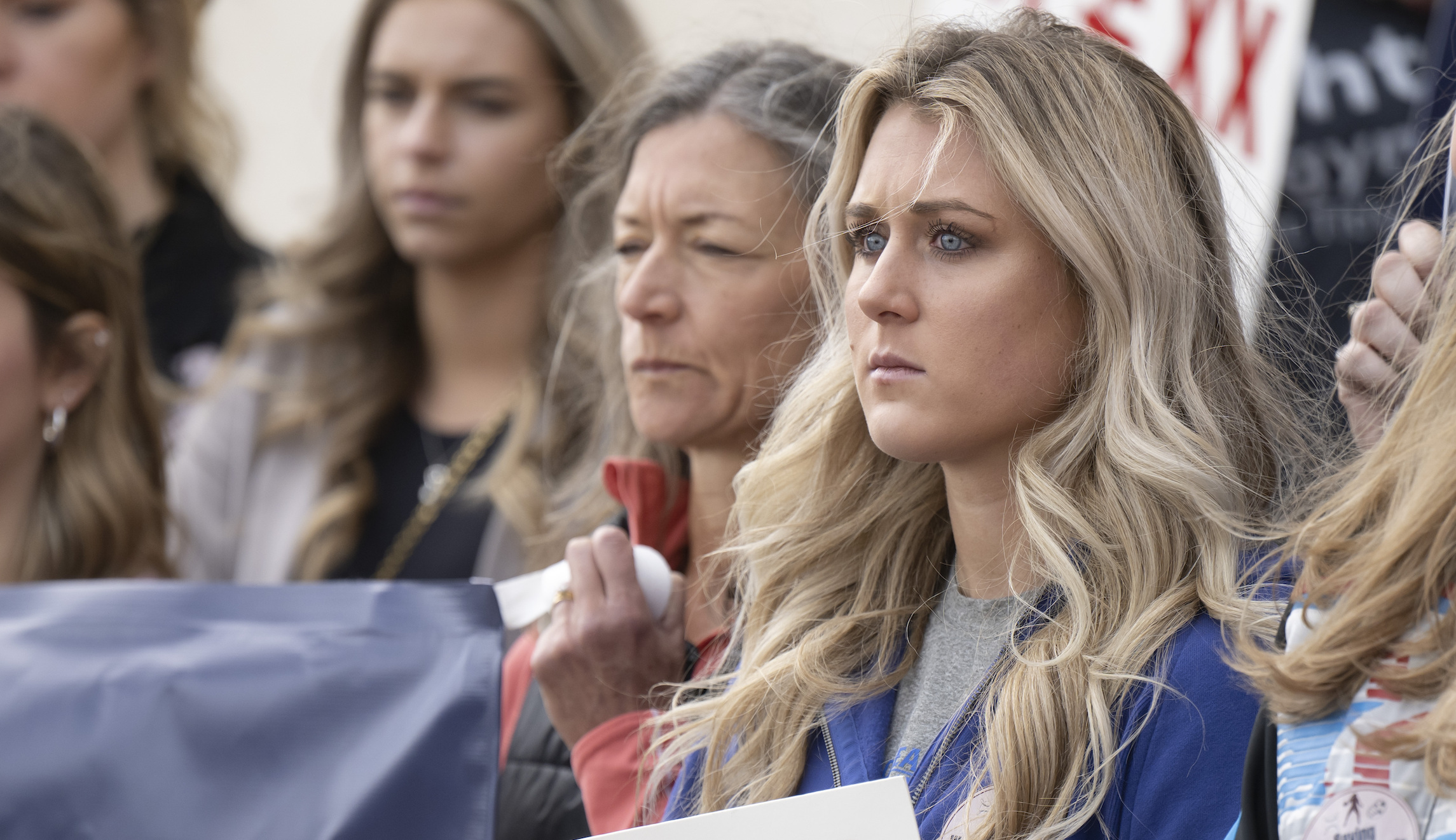 WATCH: Riley Gaines not deterred by violent protest in San Francisco