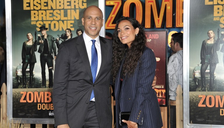 First debate date: Rosario Dawson in Ohio to watch boyfriend Cory Booker at 2020 event