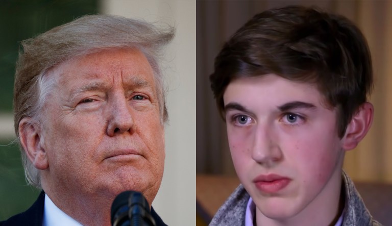 Donald Trump and Nick Sandmann