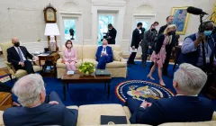 Divided Democrats to meet with Biden on gridlocked spending deal