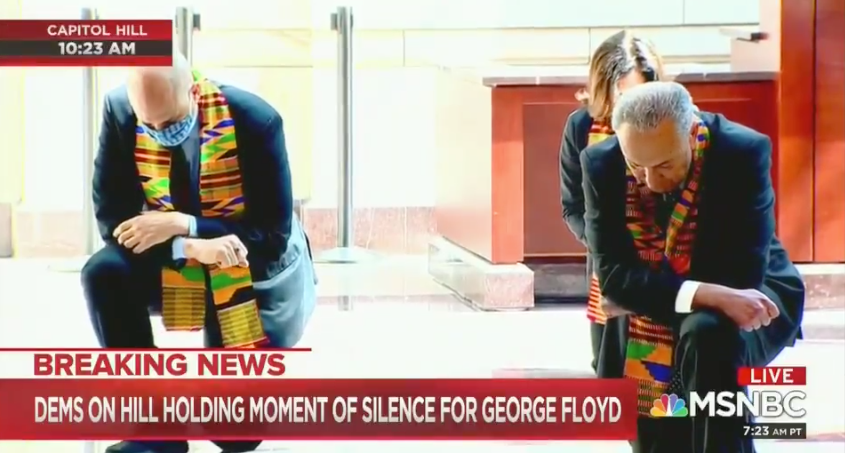 Democrats blasted for ‘virtue signaling’ by wearing African sashes during George Floyd tribute