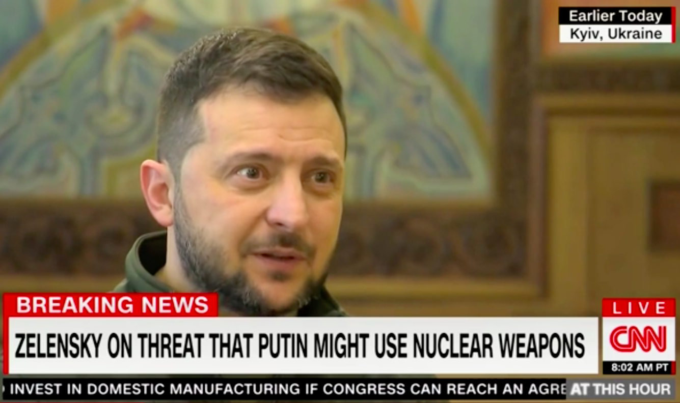 Zelensky warns world to be ready for Russia using nuclear weapons