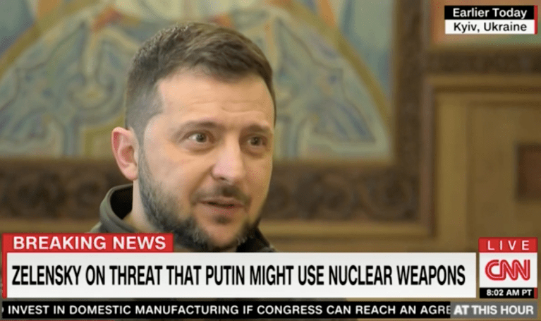 Zelensky warns world to be ready for Russia using nuclear weapons