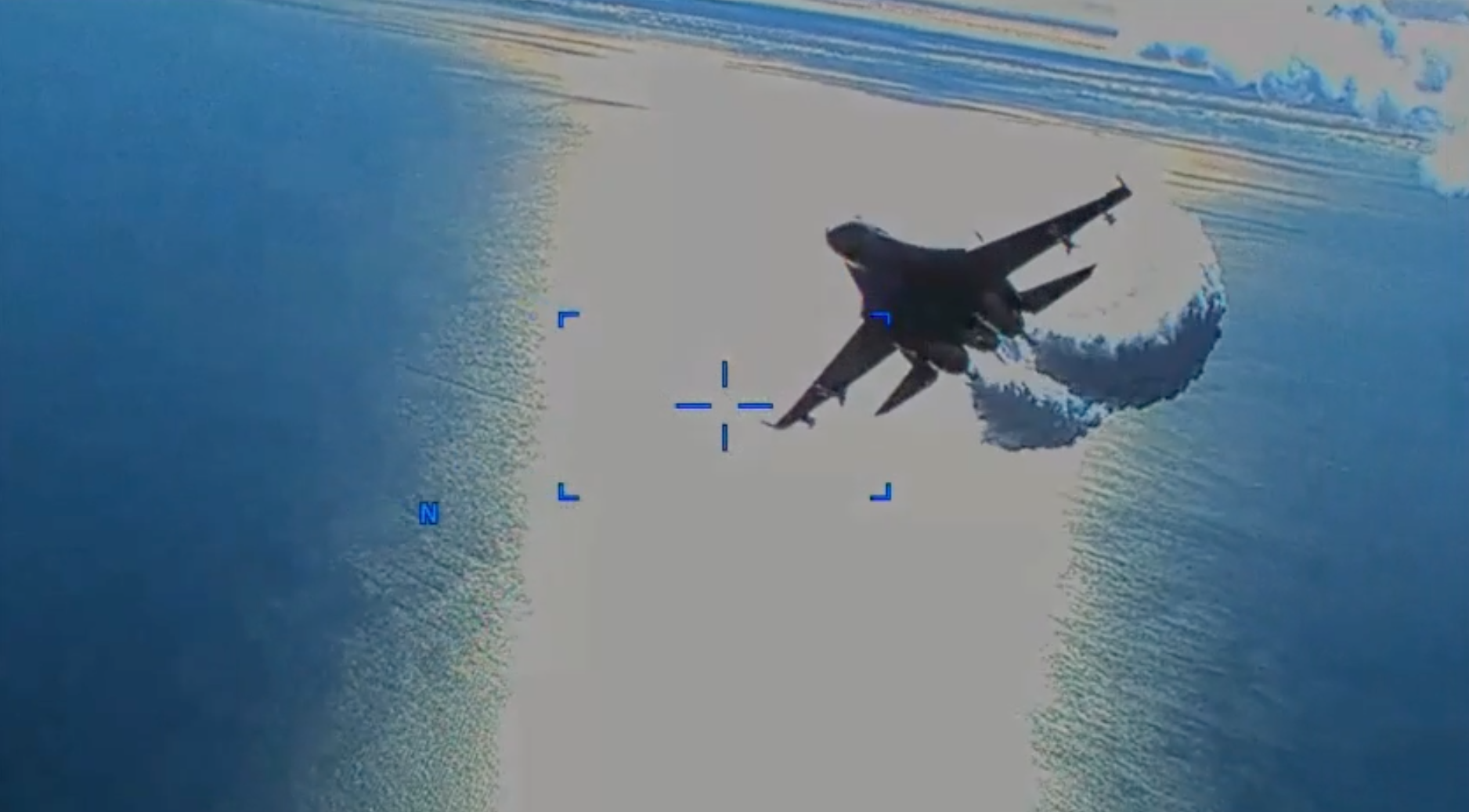 US drone hit by Russian pilot ‘sank to an unrecoverable depth’