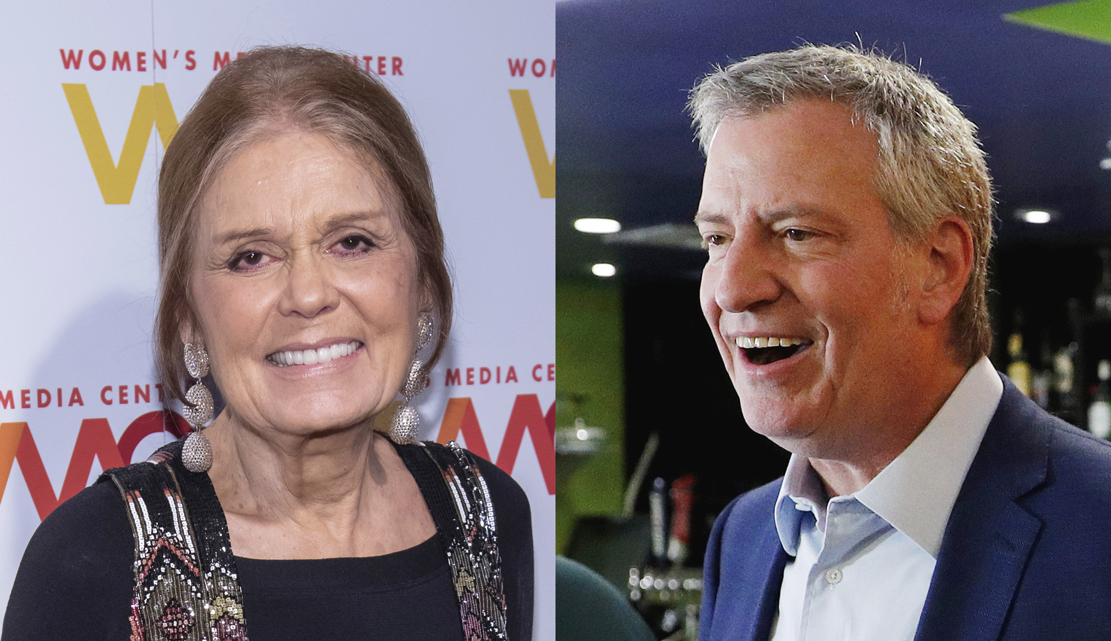 Gloria Steinem: De Blasio ‘only male’ I would back for president