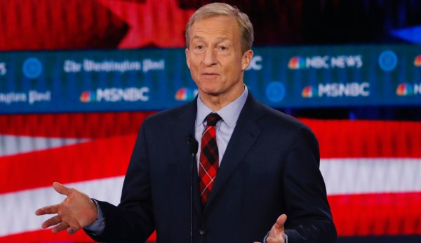 Tom Steyer compares impeaching Trump to prosecuting Nazi war criminals
