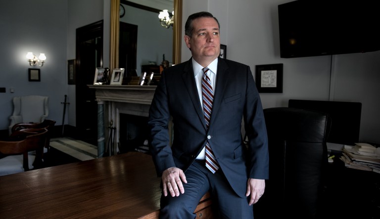 Sen. Ted Cruz, R-Texas, at his office on Capitol Hill, Wednesday, January 24, 2018.