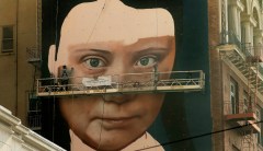 Huge Greta Thunberg mural going up in San Francisco