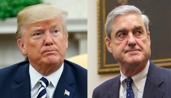 President Trump and special counsel Robert Mueller