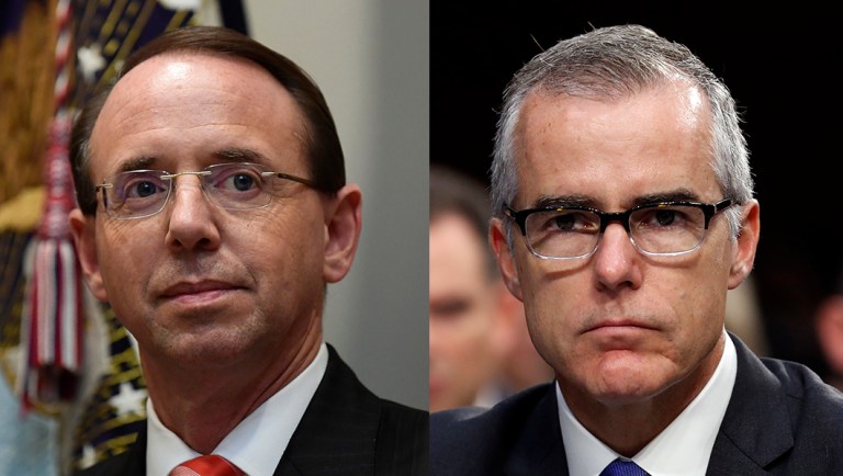 Republicans press for hearing with Andrew McCabe, Rod Rosenstein