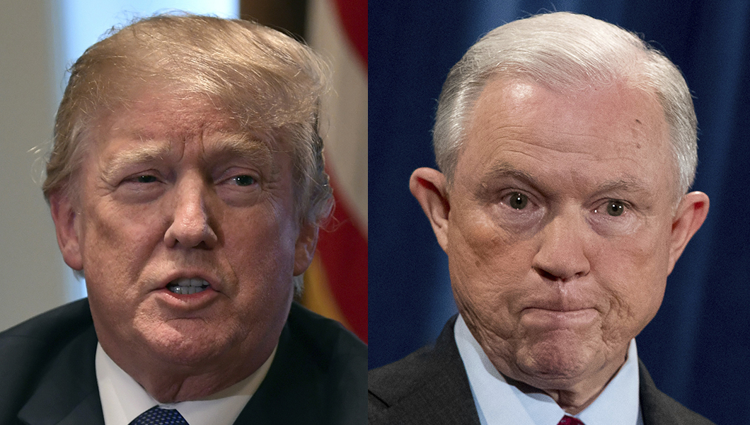 Trump silent on Jeff Sessions’ job security