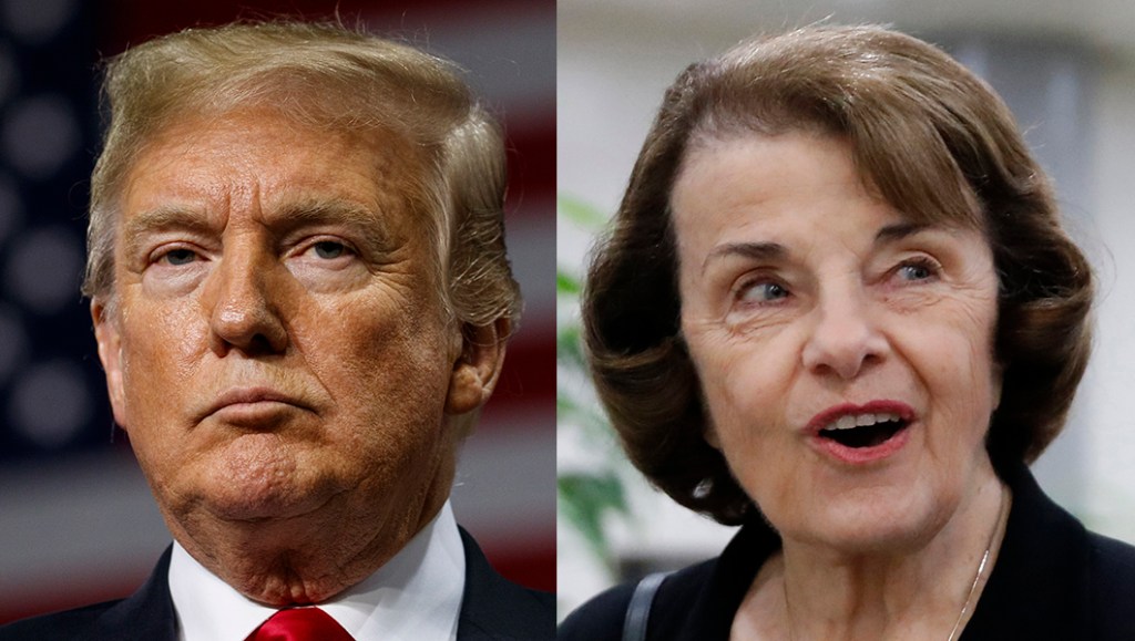 Trump asks if Dianne Feinstein will investigate herself over Chinese agent