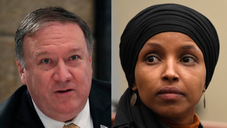 Mike Pompeo attacks Ilhan Omar over ‘abhorrent’ comments