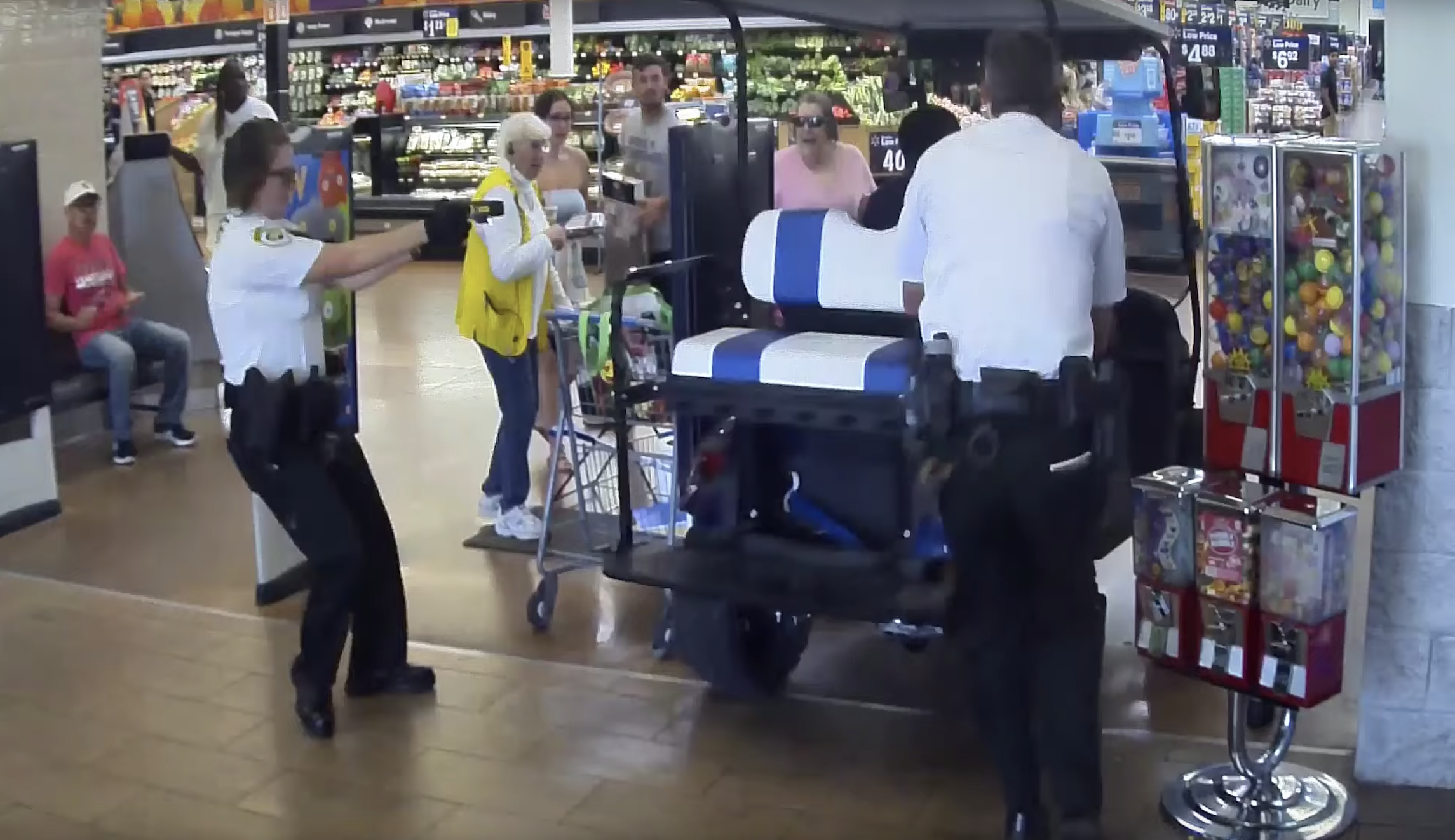 WATCH: Florida man charged after plowing golf cart through inside of Walmart