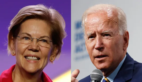 Warren surges into national poll lead as Biden sinks