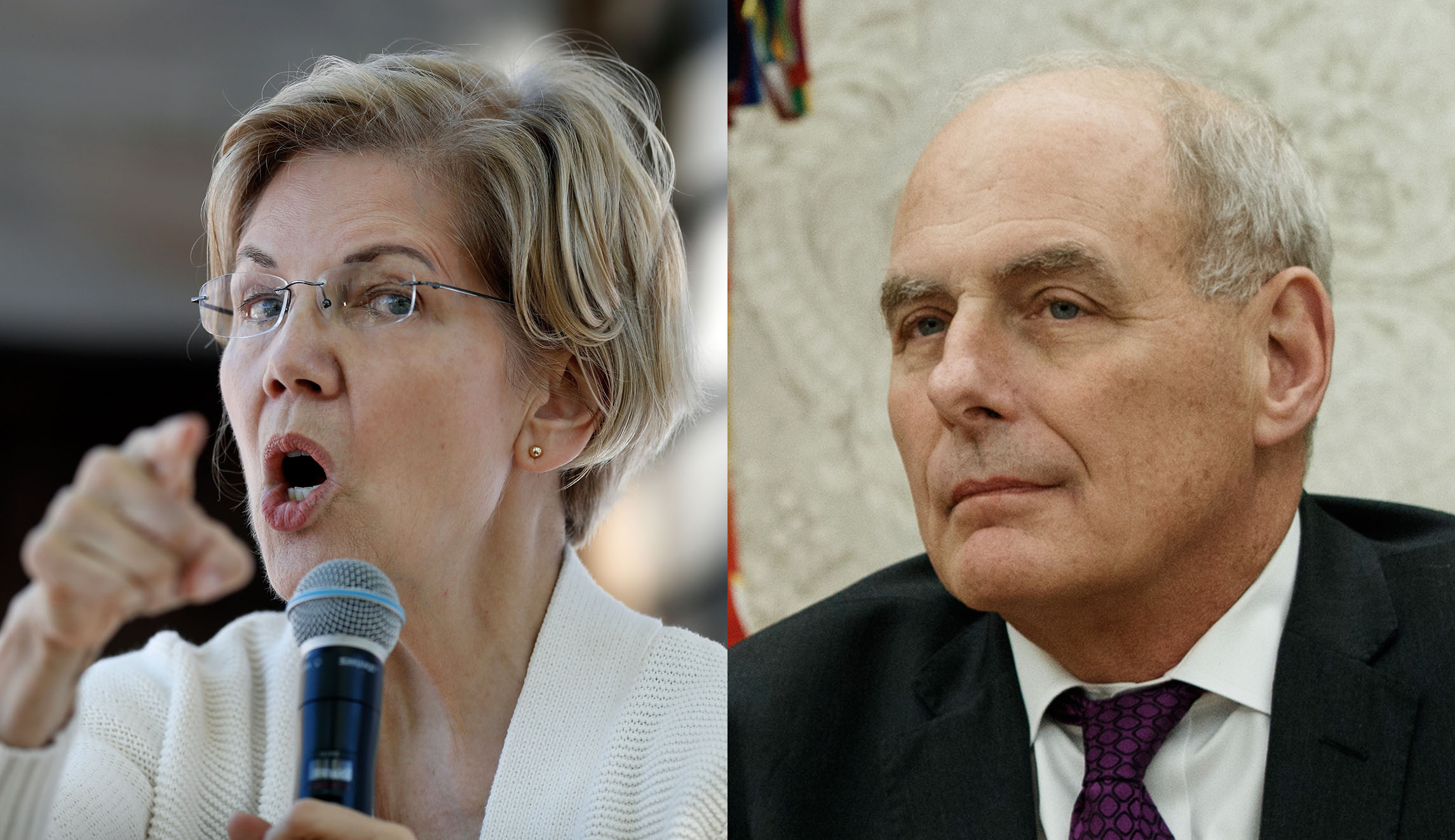 Elizabeth Warren says John Kelly ‘cashing in’ on Trump policies with new job