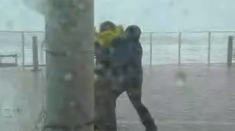 Weather Channel’s Jim Cantore rescues reporter from Hurricane Michael’s powerful winds