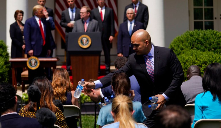 ‘Health at risk’: WHCA president rebukes White House for seating reporters close together