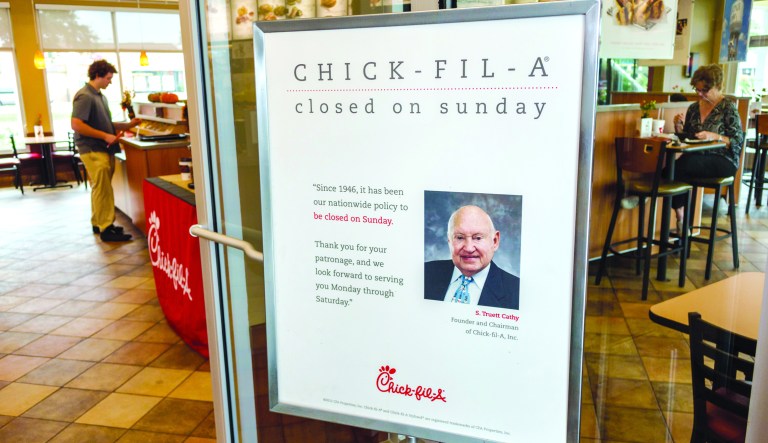 Closed on Sunday