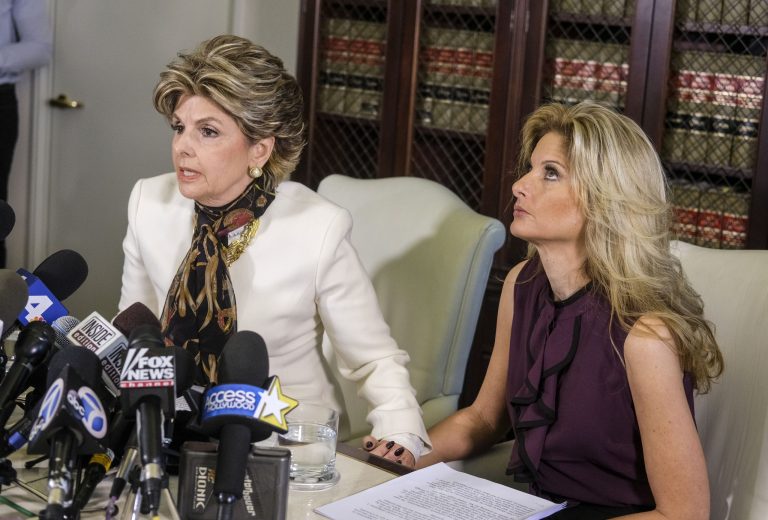 Gloria Allred, who represents another accuser, Summer Zervos, blasted out a media advisory moments after the final presidential debate concluded around 10:35 p.m. Wednesday. (AP Photo)